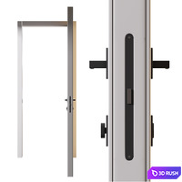 Interior door | 8 3D Model Vray, Corona