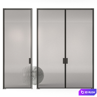 Poliform Pivot doors 3D Model Vray, Corona