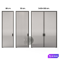 Poliform Pivot doors 3D Model Vray, Corona