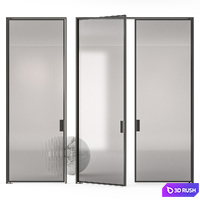 Poliform Pivot doors 3D Model Vray, Corona