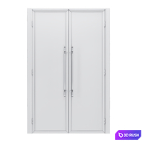 Amuneal's Frankford Bronze Door 3D Model Vray, Corona