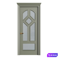 Modern entrance door 27 3D Model Corona