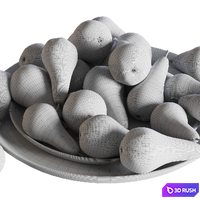 Pears set 2 3D Model Corona