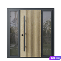 Entrance door with transoms to cottage 03 3D Model Vray, Corona