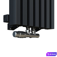 Steel tubular radiators KZTO Quadrum 3D Model Vray