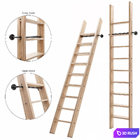 Wooden ladder 3D Model Vray