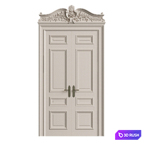 Classic Doors 07 3D Model Vray, Corona