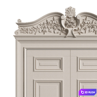Classic Doors 07 3D Model Vray, Corona