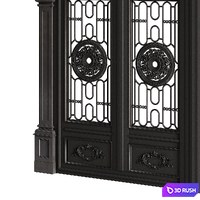 Gate black loft 01 3D Model Corona