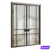 Glass Door 25 3D Model Corona