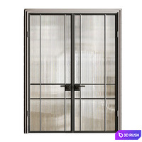 Glass Door 25 3D Model Corona