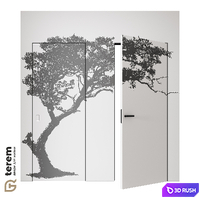 Terem Interior Door Factory: Secret Invisible Door 3D Model Vray, Corona
