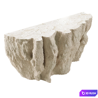 Palecek Camilla Fossilized Clam Console 3D Model Corona