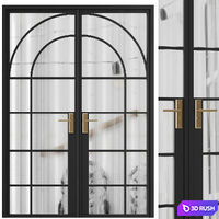 Entrance door set135 3D Model Vray, Corona