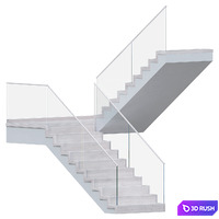 Staircase 015 3D Model Corona