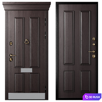 Entrance door staleks classic 6 3D Model Corona