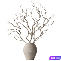 Indoor Plant 842 - Dry Branch 3D Model Vray, Corona