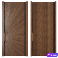 Entrance door set154 3D Model Vray, Corona
