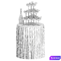 Pyramid of champagne glasses 3D Model Corona