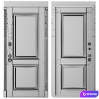 Entrance door staleks classic 16 3D Model Corona