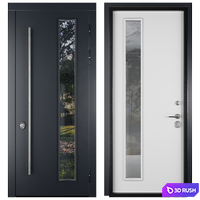 Entrance door staleks modern 30 3D Model Corona