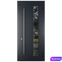 Entrance door staleks modern 30 3D Model Corona