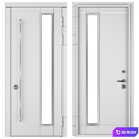 Entrance door staleks modern 30 3D Model Corona