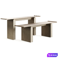 D8 TONKIN X3 Console Table District Eight 3D Model Vray, Corona
