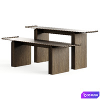 D8 TONKIN X3 Console Table District Eight 3D Model Vray, Corona