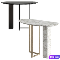 Meridiani Abel Console Table 3D Model Vray, Corona