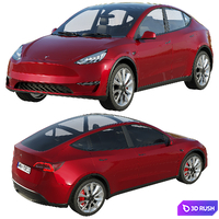 Tesla model Y 2020 3D Model Corona