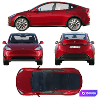 Tesla model Y 2020 3D Model Corona