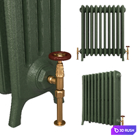 Heating battery Derby 3D Model Vray, Corona