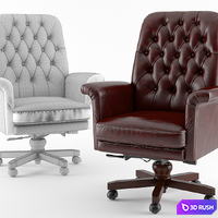 Armchair for chief 3D Model Vray