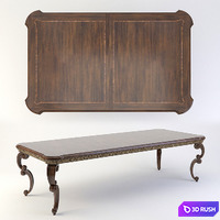 Dining table bernhardt furniture villa medici 3D Model Vray