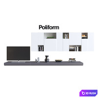 POLIFORM VARENNA SISTEMI GIORNO SINTESI 10 3D Model Corona