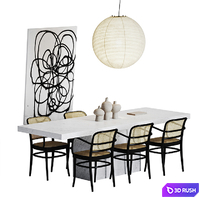 Living room set_002 3D Model Vray