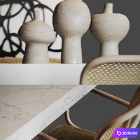 Living room set_002 3D Model Vray