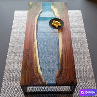 Coffe table Slab 3D Model Vray, Corona