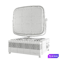 Vintage TV 3D Model Vray