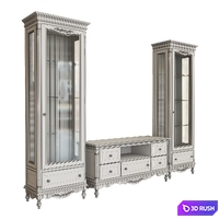 Showcase and TV cabinet 3D Model Vray
