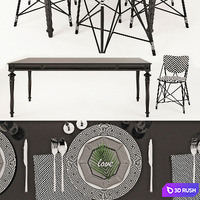 Decor Set_ EICHHOLTZ 3D Model Vray