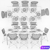 Decor Set_ EICHHOLTZ 3D Model Vray