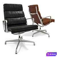 Soft Pad Chair EA 215 3D Model Corona