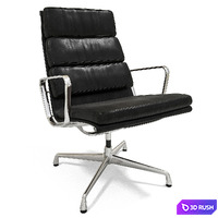 Soft Pad Chair EA 215 3D Model Corona