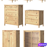 Ikea Hemnes Furniture 3D Model Vray, Corona