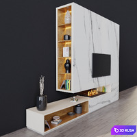 TV Set 46 3D Model Vray, Corona