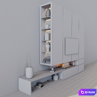 TV Set 46 3D Model Vray, Corona