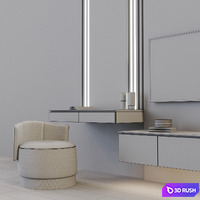 TV Set 60 3D Model Vray, Corona