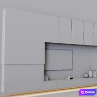 TV Set 67 3D Model Vray, Corona